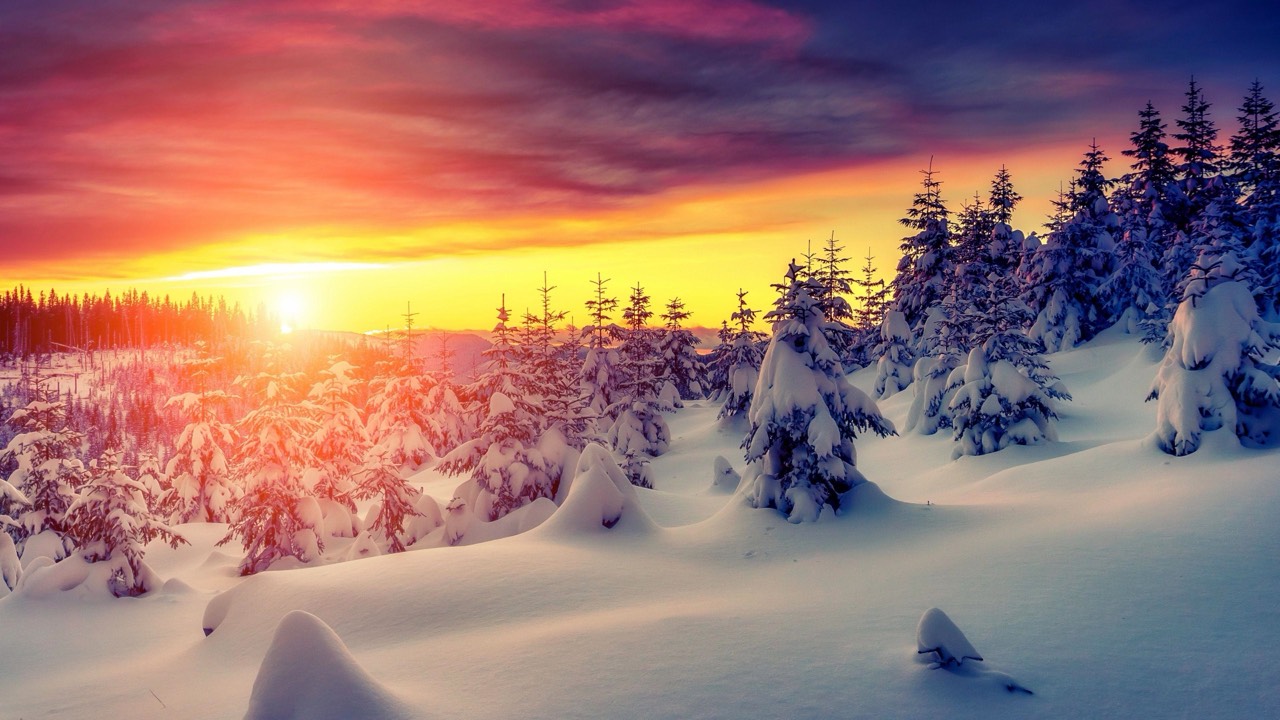 Snowfall desktop wallpaper